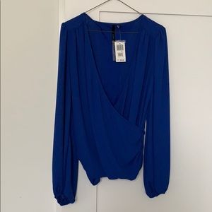 Royal blue blouse NWT
